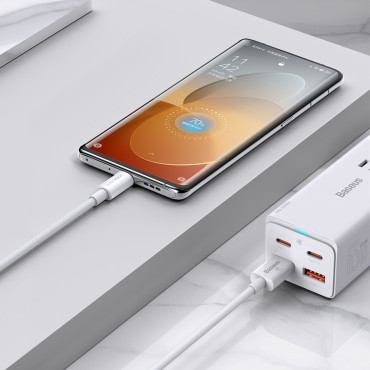Superior σειρά καλωδίου Supervoc USB-ένα καλώδιο για USB-C 65W 1M White