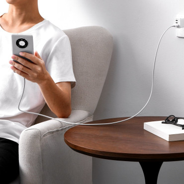 Kábel Superior Series Dohľad USB-A Kábel pre USB-C 65W 1M Biela