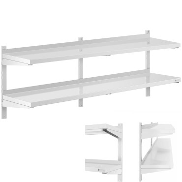 Double-sealing wall shelf...