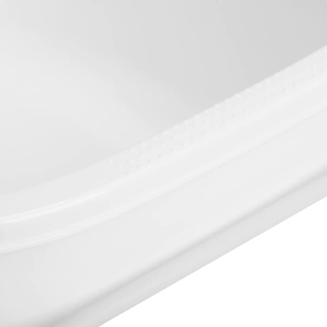 Plateau pédicure blanc Simple — gros plan surface