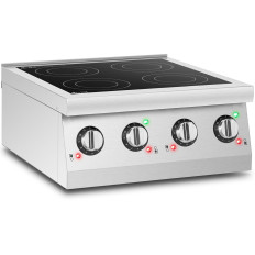 Indukcinė virtuvė 4 Degiklis reguliuojamas 6000 W