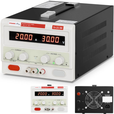 Fonte de alimentação de laboratório de serviço 0-30 v 0-20 A DC 600 W