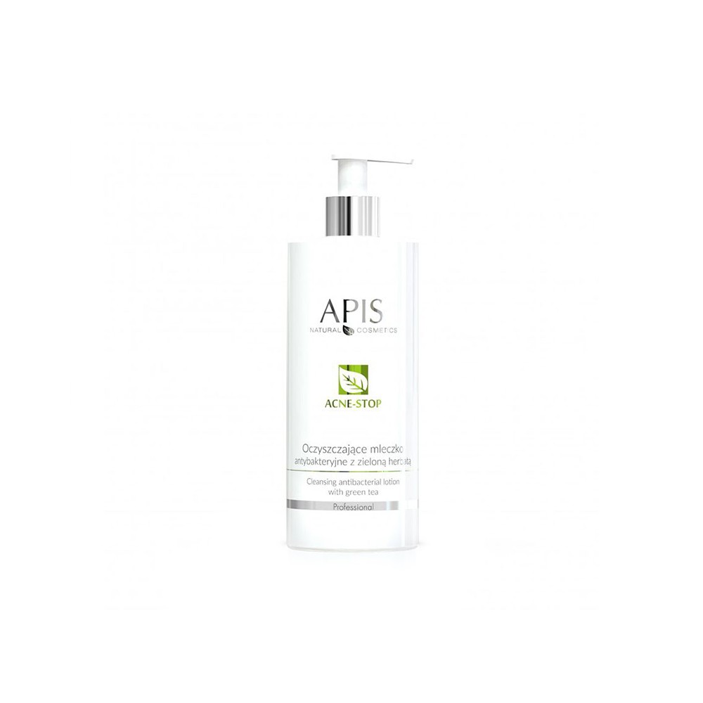 Apis Acne-Stop Αντιβακτηριδιακό Γαλάκτωμα Καθαρισμού με Πράσινο Τσάι 500ml — προβολή από μπροστά