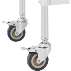 Laboratory Trolley Kosmetiska stål 2 hyllor 2 lådor 65 x 60 x 86 cm 20 kg