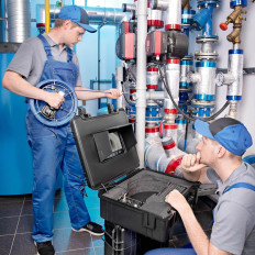 Endoscope camera diagnostische inspectie in koffer 12 LED TFT 9 inches SD 30 m