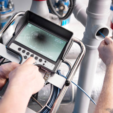 Endoszkóp Diagnosztikai kamera ellenőrzése 12 LED LCD 7 hüvelyk SD 30 m