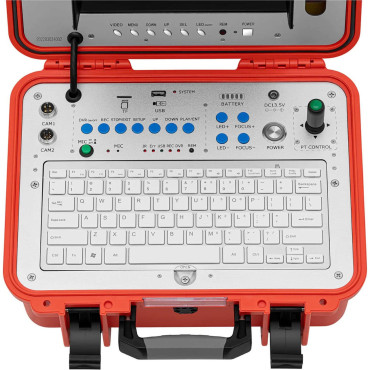 Endoskopo diagnostikos kamera 18 LED LCD 10 colių SD 20 m