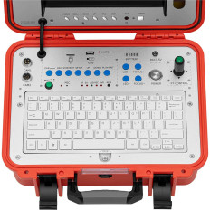 Câmera de diagnóstico de endoscópio 18 LED LCD 10 polegadas SD 20 m