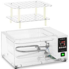 Laboratoorse veevann. Läbipaistev 5-100c 9 l