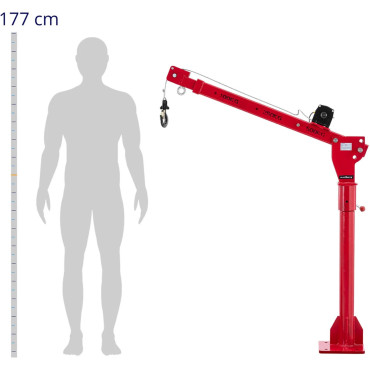 Crane Carregando em uma coleta de carro com um guincho de vagão de 12 v 1000