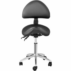 Cosmetic chair with rotary backrest Adjustable Berlin - black