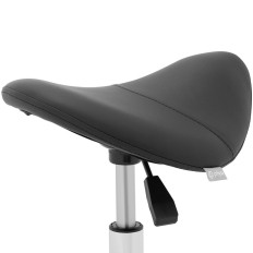 Fezes de fezes Cosmetic Hoker Saddle em rodas de frankfurt até 150 kg preto
