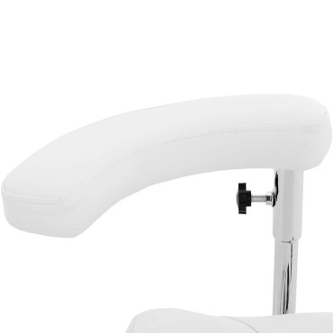 Chaise cosmétique avec accoudoir de dossier Réglable Wuppertal - Blanc