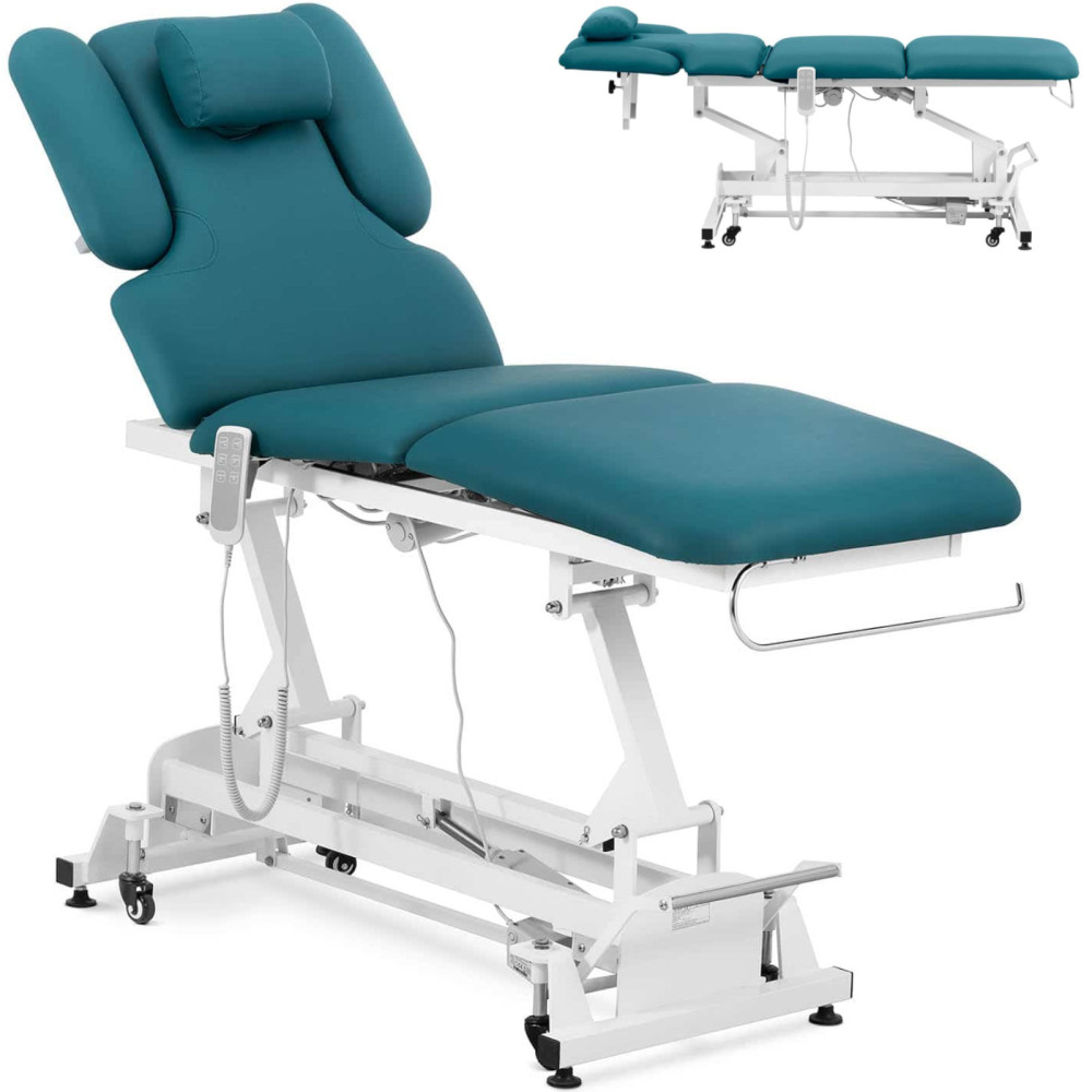 Bed Cosmetic Table for Electric Massage 3 Motors 250 kg Nantes - Turquoise