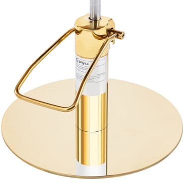 Parrucchiere del barbiere. Cosmetico con un poggiapiedi Physa Filey - grigio con oro