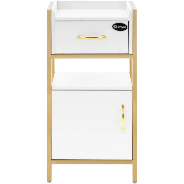 Cabinet cosmetico 1 cabinet 1 cassetto 38 x 32 x 82 cm - Oro bianco