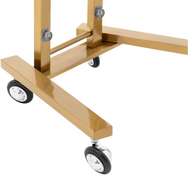 Carrinho de cabelo metal metal metal 2 prateleiras 40 x 86 x 50 cm - dourado