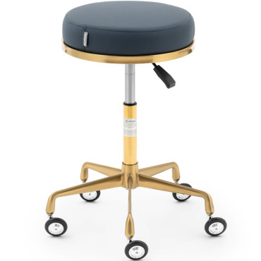 Περιστροφικό καλλυντικό σκαμνί στους τροχούς Physa Casoria - Ναυτικό χρυσό