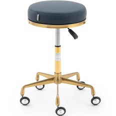 Tabouret cosmétique rotatif sur roues Physa Casoria - Navy Golden