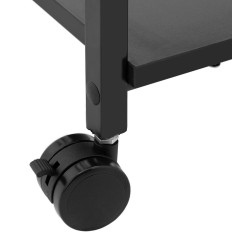 Cosmético helder helder carrinho 1 gaveta 3 prateleiras 47 x 33 x 84 cm - Preto