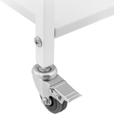 Kosmetisk hjälparvagn 1 lådor 3 hyllor upp till 80 kg 54 x 38 x 90 cm - vit