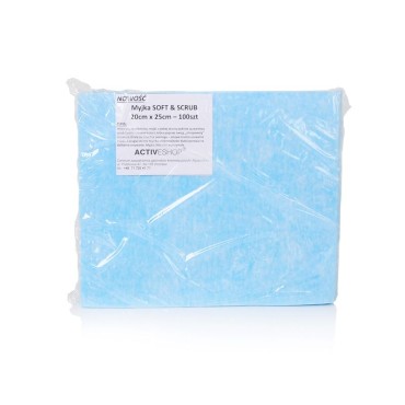 Toallitas desechables para tratamientos 100 uds suave y exfoliante 20x25cm — empaque
