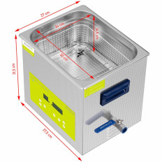 Depuratore ad ultrasuoni per rondella Purificatore a LED 10 L 240 W