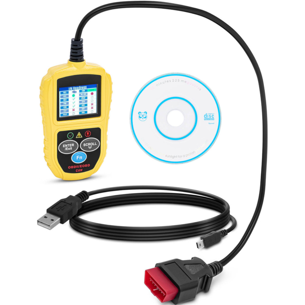 Tester Diagnostic Scanner for Cars OBD2 8-18 V VIN / ID / CVN / PCM / ECU