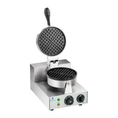 Round Waffle Single Teflon Waffle with a diameter of 18.5 cm