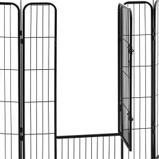 Playpen Farm Feed for Dogs Valper med en port av høyde 100 cm 8 segmenter