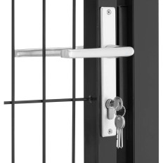 Gate gate Garden with steel 105 x 170 cm