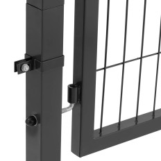 Gate Gate Jardin avec acier 105 x 170 cm