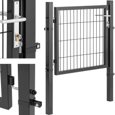 Gate Gardka Tuintuin met staal 105 x 131 cm