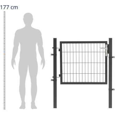 Gate Gardka vrt Vrt z jeklom 105 x 131 cm