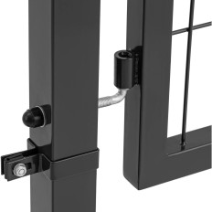 Gate Gardka Garden Garden con acero 105 x 131 cm