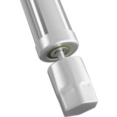 Bordet i rustfrit stål bordplade med et rack og en hylde 60x60cm