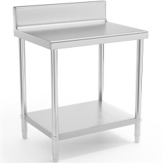 Tabelle Arbeitstop-Edelstahl-Tisch mit RAID und Rundfunk 80x60cm