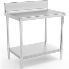 Table TOPPORTPOP Roostevabast terasest seina riiuliga ja 90x60cm riiuliga