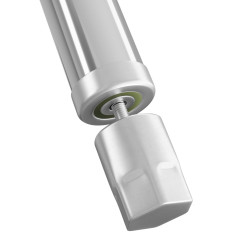 Parete in acciaio inox da tavolo da tavolo con rack e uno scaffale da 90x60 cm