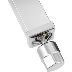 Γωνία εργασίας πίνακα με ένα ράφι από ανοξείδωτο χάλυβα με ένα ράφι 90x90x70cm