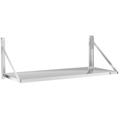 Wall shelf Foldable stainless steel 120x45cm