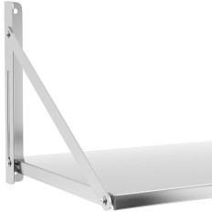 Étagère murale en acier inoxydable pliable 120x45cm