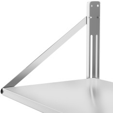 Wall shelf Foldable stainless steel 120x45cm