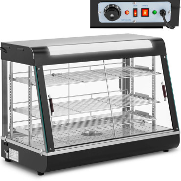 Site de aquecimento ajustável para apresentação de pratos 3 prateleiras 1600W 150L