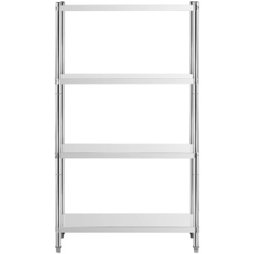 Edelstahlgestell 4 Regale 90x60cm hoch 180 cm