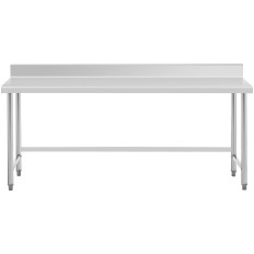 Tabuľka pracovnej dosky z nerezovej ocele s RANT 200x70cm