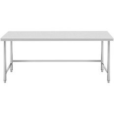 Tavolo da lavoro in acciaio inox 200x70cm