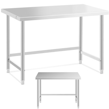 Tabela iz nerjavečega jekla WorkTop 120x60cm