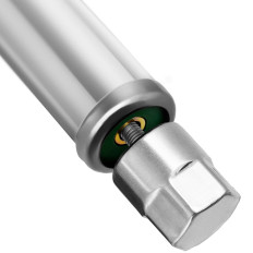 Τραπέζι από ανοξείδωτο χάλυβα τοίχο τοίχο με ράφι 2 ράφια 200x70cm