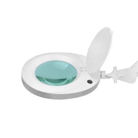 Elegante 6025 60 LED 5D Lupenlampe mit Stativ — Detailaufnahme Kopf